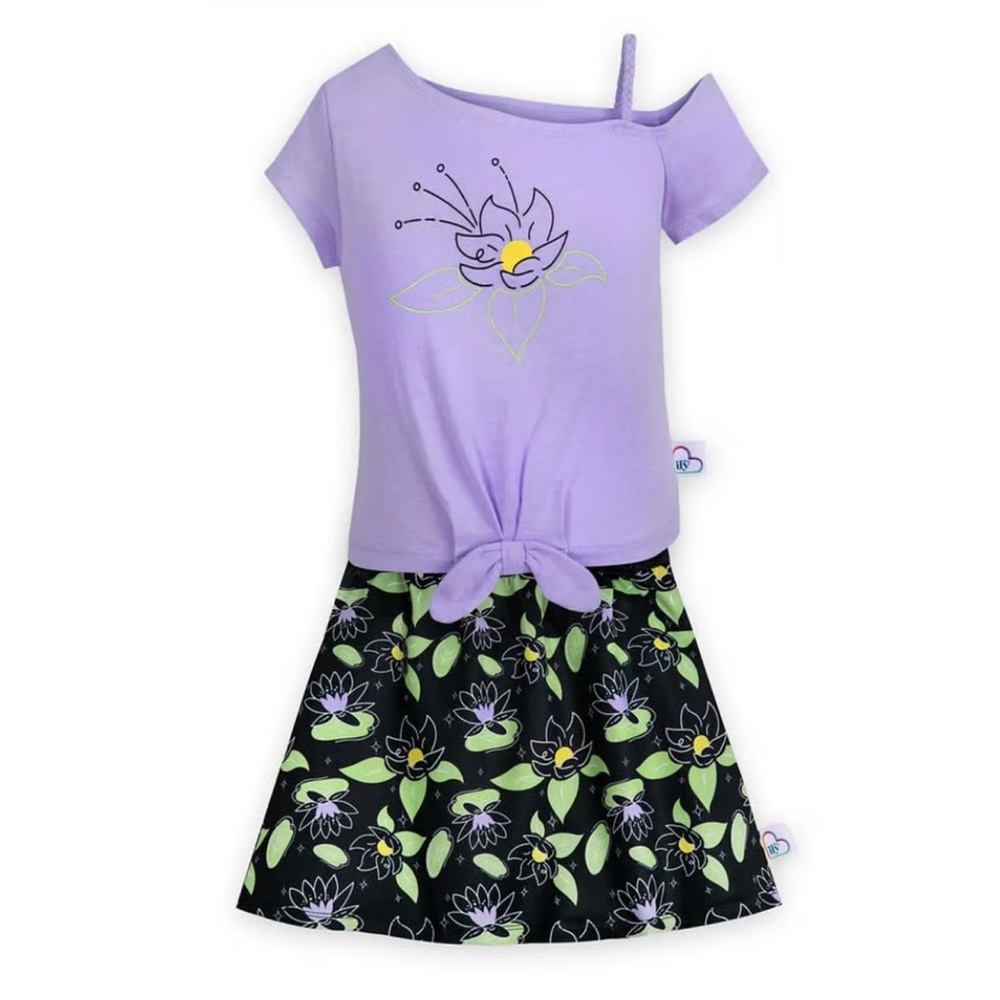 Disney Princess Tiana Floral Top & Skirt Outfit